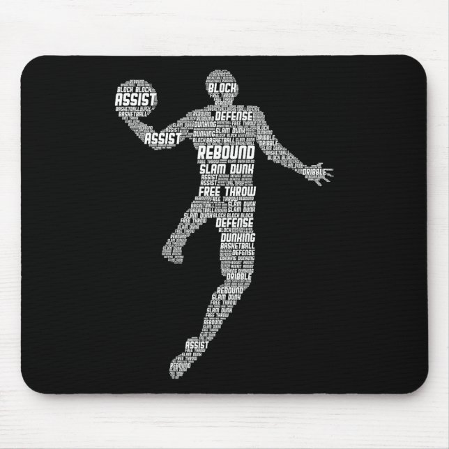 Basketball Kids Boys Men  Mouse Mat (Front)