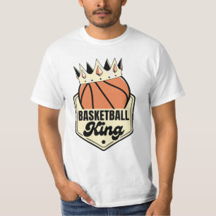 Basketball King – Crown Street-Style Design T-Shirt