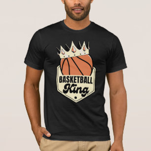 Basketball King – Crown Street-Style Design T-Shirt