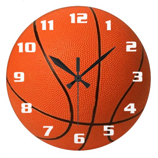 Image of Basketball Large Clock