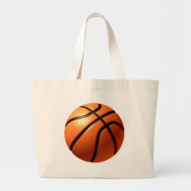 Basketball Large Tote Bag (Front)