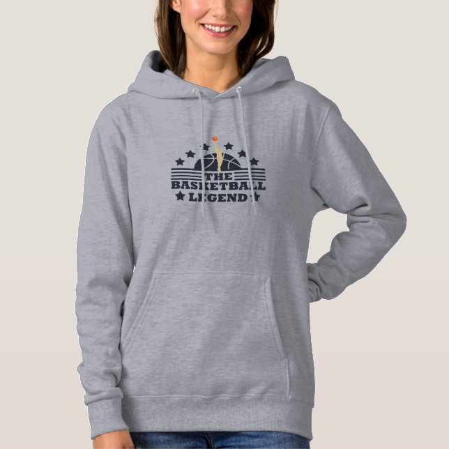 Basketball legend player for coach hoodie (Front)