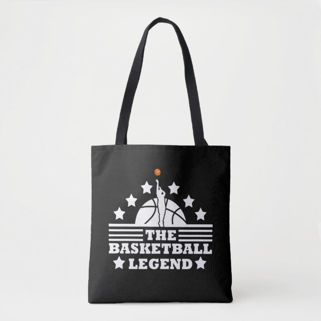 Basketball legend player for coach tote bag (Front)