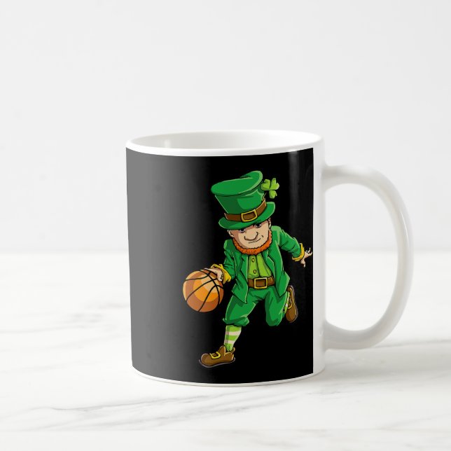 Basketball Leprechaun St Patricks Day Boys Kids Me Coffee Mug (Right)