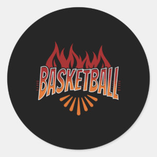 Basketball Life 1  Classic Round Sticker