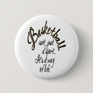 Basketball Life 6 Cm Round Badge