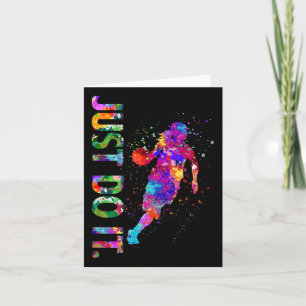 Basketball Life Watercolor Art Card