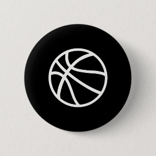 Basketball logo  6 cm round badge