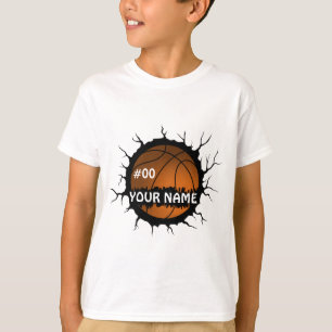 Basketball Logo, Basketball Custom Name T-Shirt