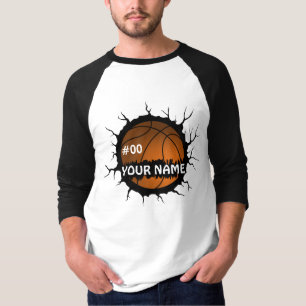 Basketball Logo, Basketball Custom Name T-Shirt