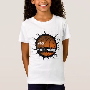 Basketball Logo, Basketball Custom Name T-Shirt