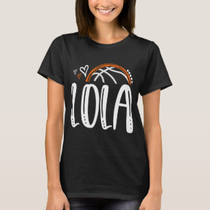 Basketball LOLA Distressed Ball Hearts T-Shirt