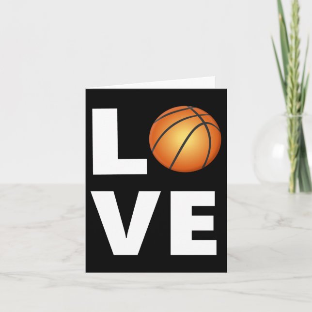 Basketball Love  Card (Front)