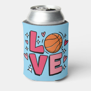 Basketball Love Cute Girls Women Basketball Player Can Cooler