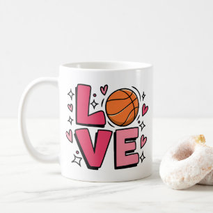 Basketball Love Cute Girls Women Basketball Player Coffee Mug