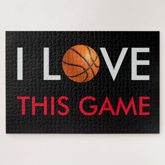Basketball Love Game Jigsaw Puzzle (Horizontal)