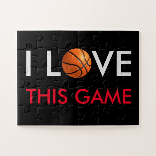 Basketball Love Game Jigsaw Puzzle (Horizontal)