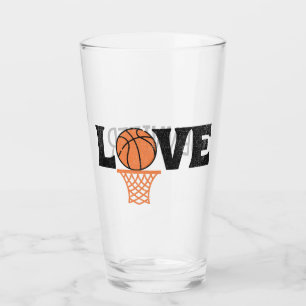 Basketball Love Glass