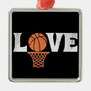 Basketball Love Metal Tree Decoration