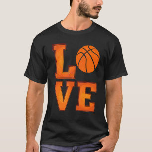 Basketball Love Players Fun Team Vintage Men Women T-Shirt