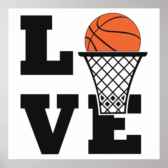 Basketball Love Poster (Front)