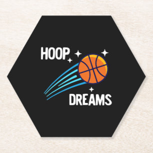 Basketball Lover Basket Ball Player Hoop Ball Paper Coaster