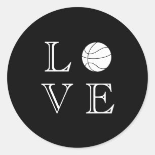 Basketball Lover Basketball Ball 1 Classic Round Sticker