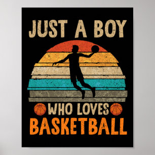Basketball Lover Boys Basketball Player Sport Bask Poster