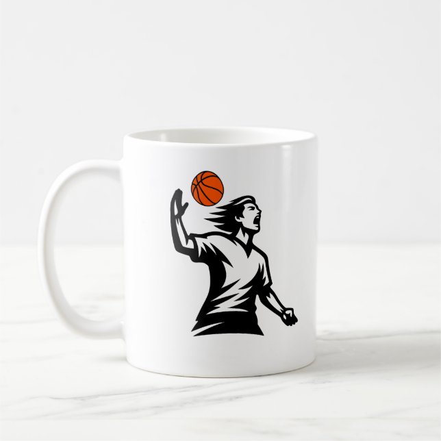 Basketball Lover Coffee Mug – Perfect Gift for Pla (Left)