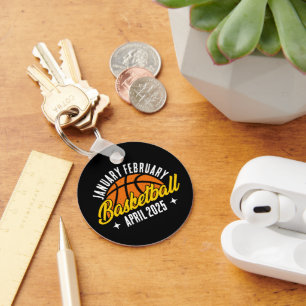 Basketball Lover Cool Player Modern Personalised Key Ring