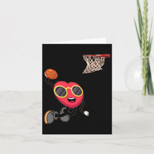 Basketball Lover Hoop Love Valentine Day Card