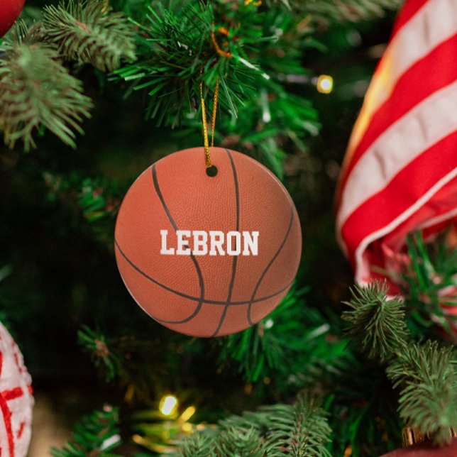 Basketball Lover Personalised Ornament (Creator Uploaded)