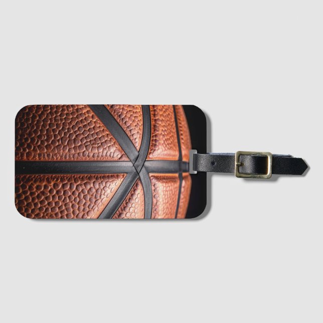 basketball luggage tag (Front Horizontal)