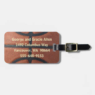 Basketball Luggage Tag