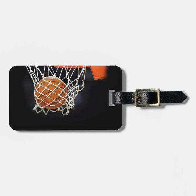 Basketball Luggage Tag (Front Horizontal)