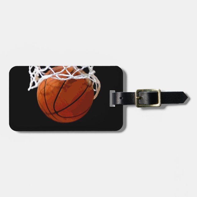 Basketball Luggage Tag (Front Horizontal)