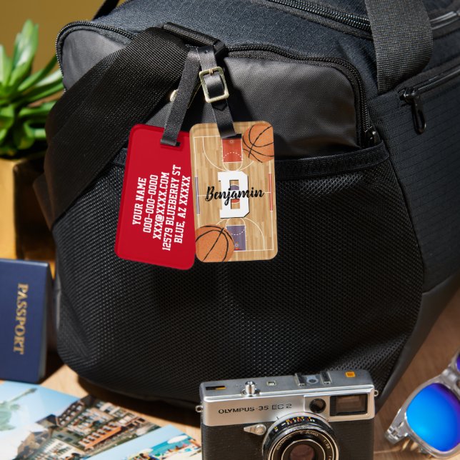 Basketball Luggage Tag (Front & Back)