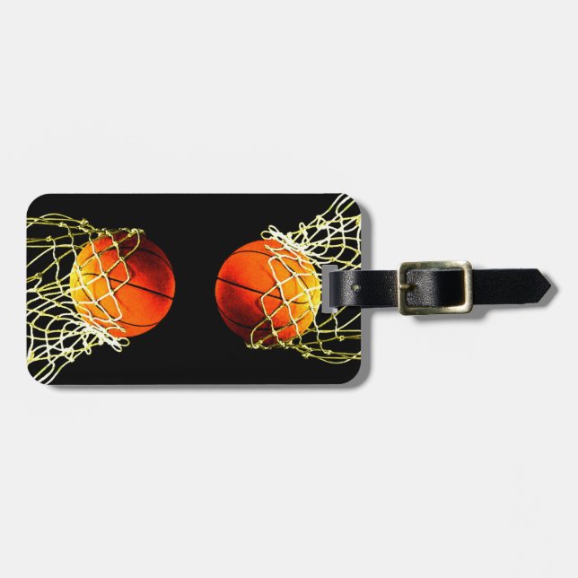 Basketball Luggage Tags (Front Horizontal)