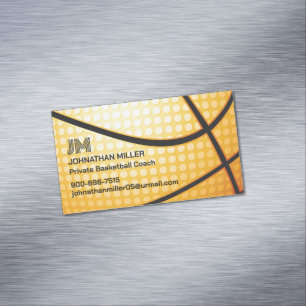 Basketball Magnetic Business Card