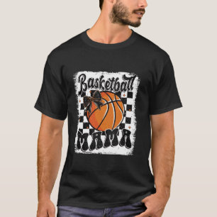 Basketball Mama Coquette Bow Game Day Funny Sports T-Shirt