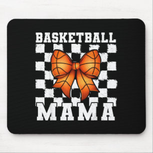 Basketball Mama Coquette Bow Game Day Funny Srts L Mouse Mat