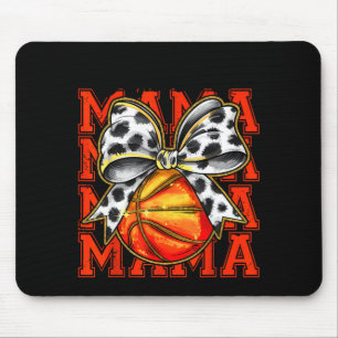 Basketball Mama Coquette Bow Game Illustration Mouse Mat
