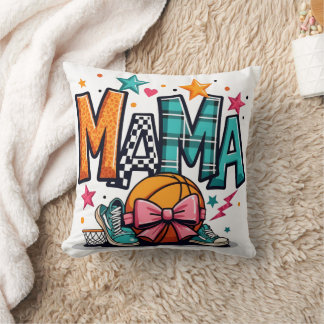 Basketball Mama Leopard Print Sporty Mother's Day Cushion