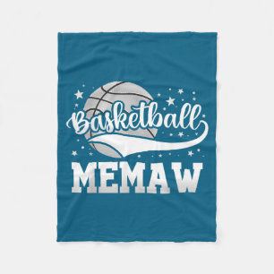 Basketball memaw fleece blanket