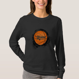 Basketball Memaw Vintage Basketball Family Matchin T-Shirt