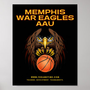 Basketball Memphis War Eagles Aau Poster