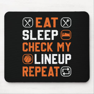 Basketball Men Boy Check My Line Up Basketball Pla Mouse Mat