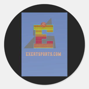 Basketball Merch And Basketball Art Classic Round Sticker