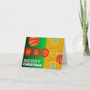 Basketball Merry Christmas Card