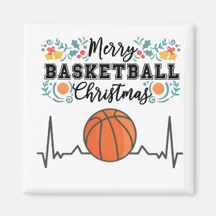 Basketball Merry Christmas with Ball  Magnet